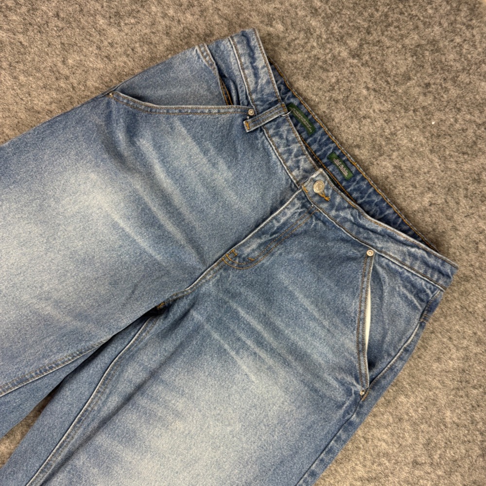 Wild Fable Womens 8 Blue Jean Mid Rise 90s Relaxed Straight Leg 100% Cotton 1240